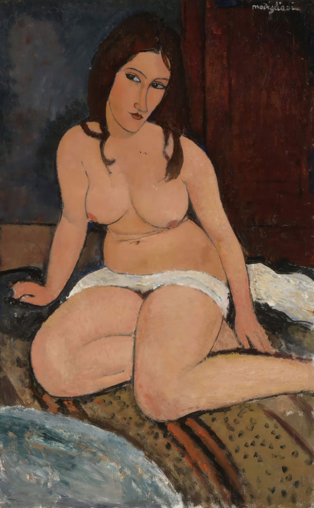 Seated Nude 1917 Amedeo Modigliani
